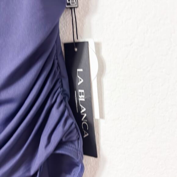 LA BLANCA INDGO ISLAND GODDESS ONE PIECE WOMEN SWIMSUIT SIZE 4 LB01G24 BRAND NEW - Picture 4 of 9